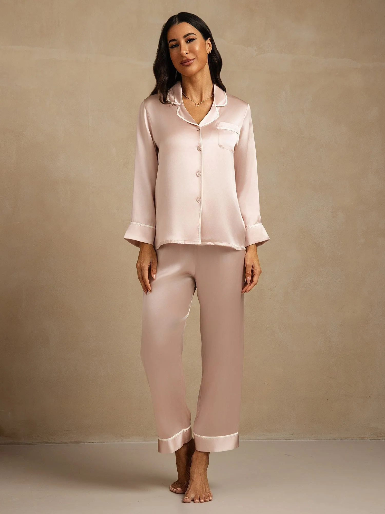 Ensemble de Pyjama Classique en Soie de Mûrier 100% - Image 25