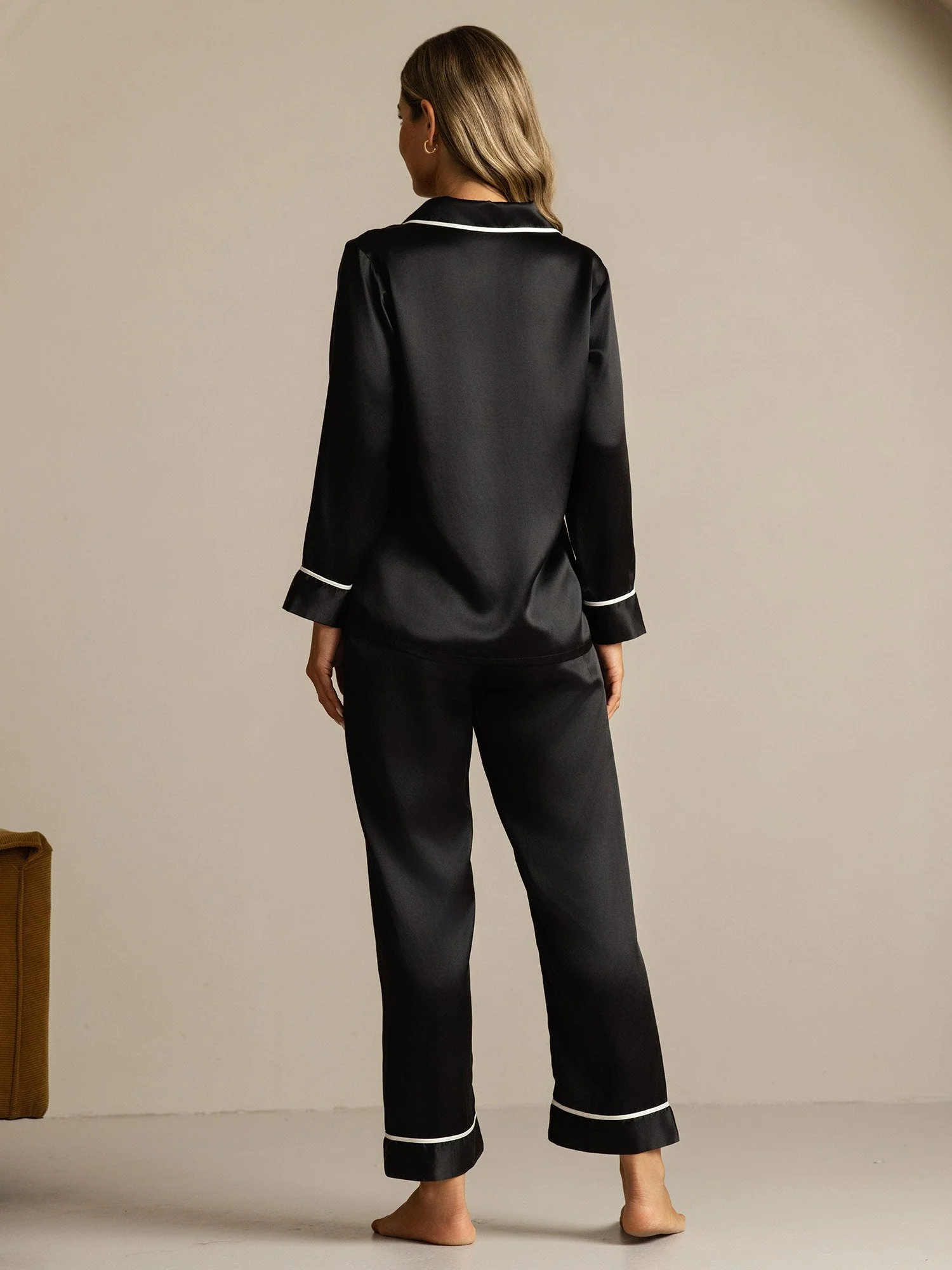 Ensemble de Pyjama Classique en Soie de Mûrier 100% - Image 28