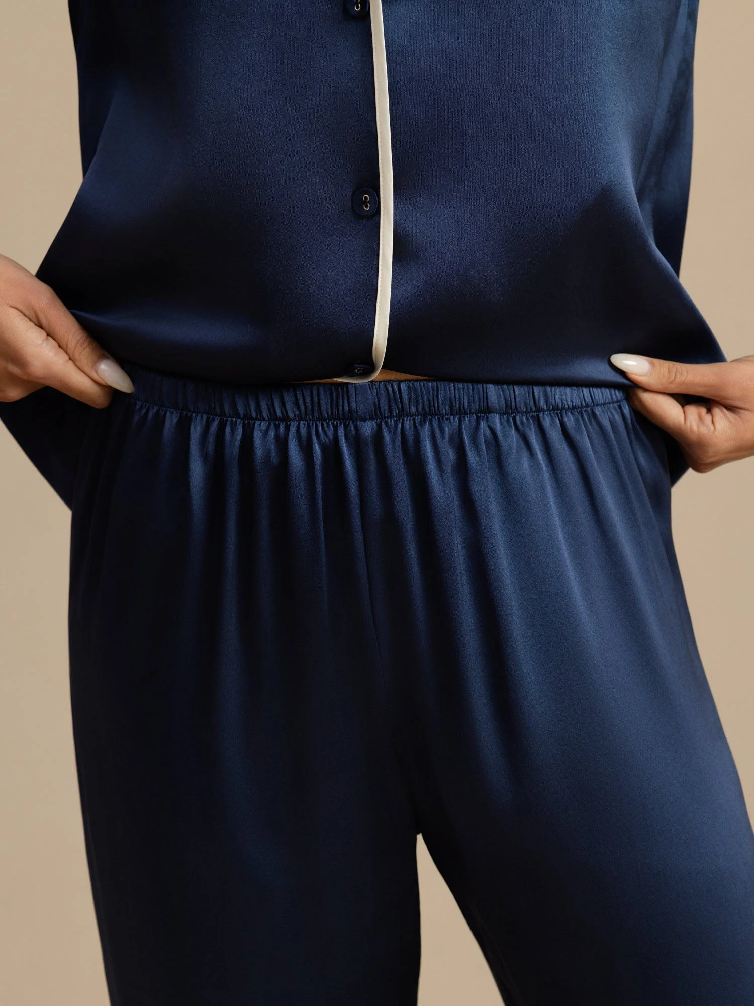 Ensemble de Pyjama Classique en Soie de Mûrier 100% - Image 39