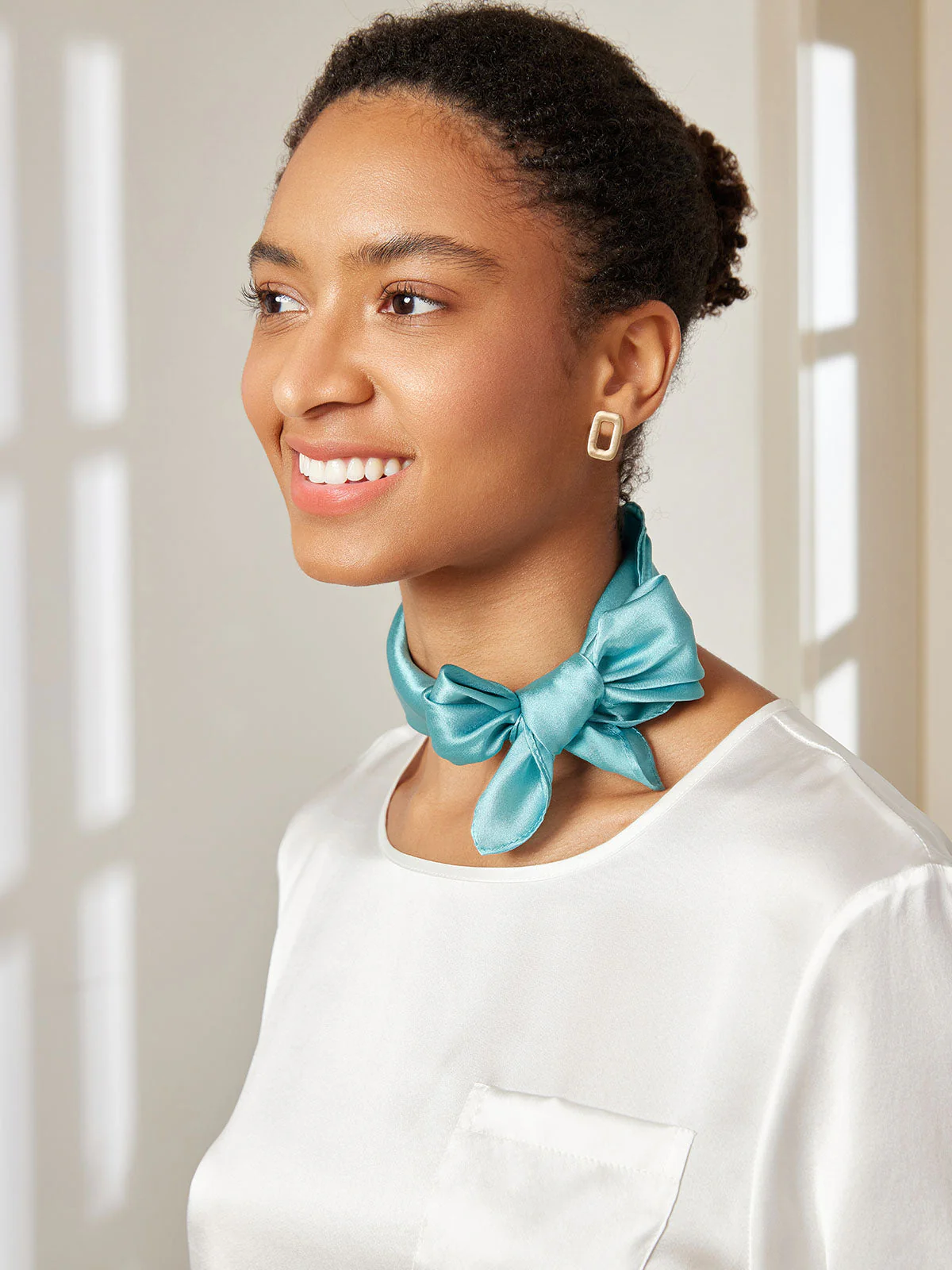 Foulard Carré 100% Soie de Mûrier 53*53cm / 21 - Image 12