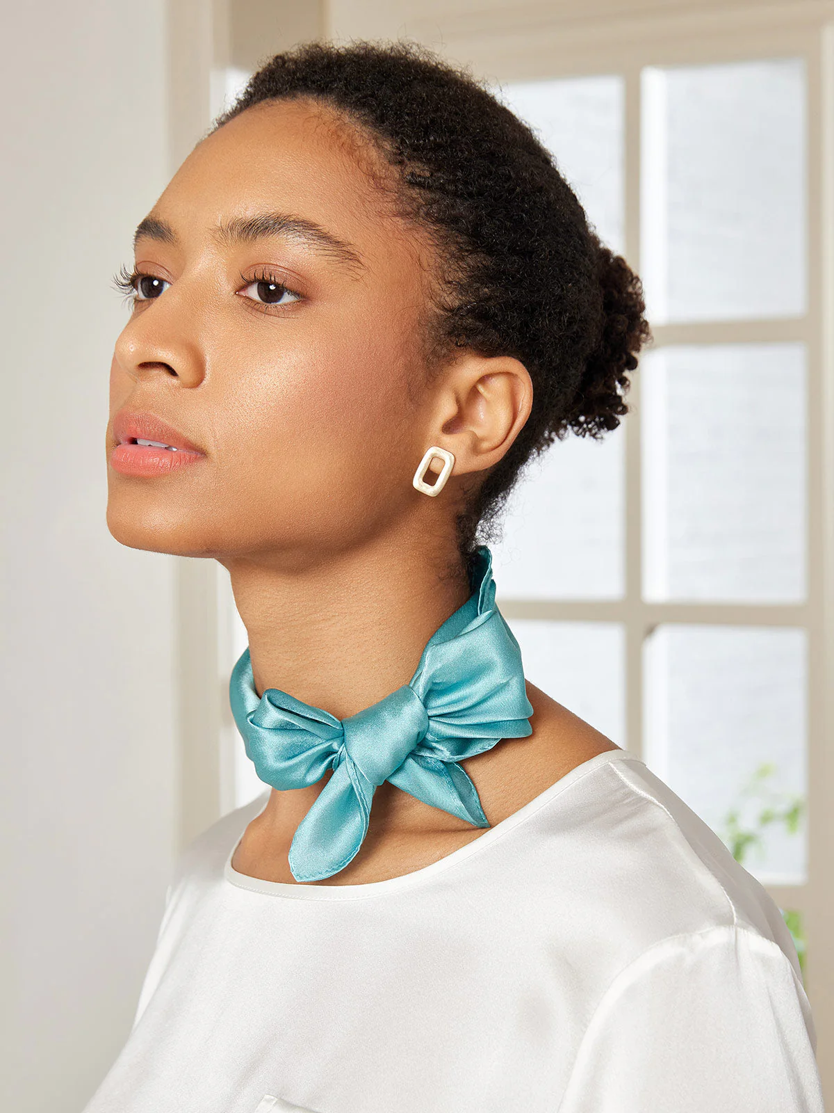 Foulard Carré 100% Soie de Mûrier 53*53cm / 21 - Image 13