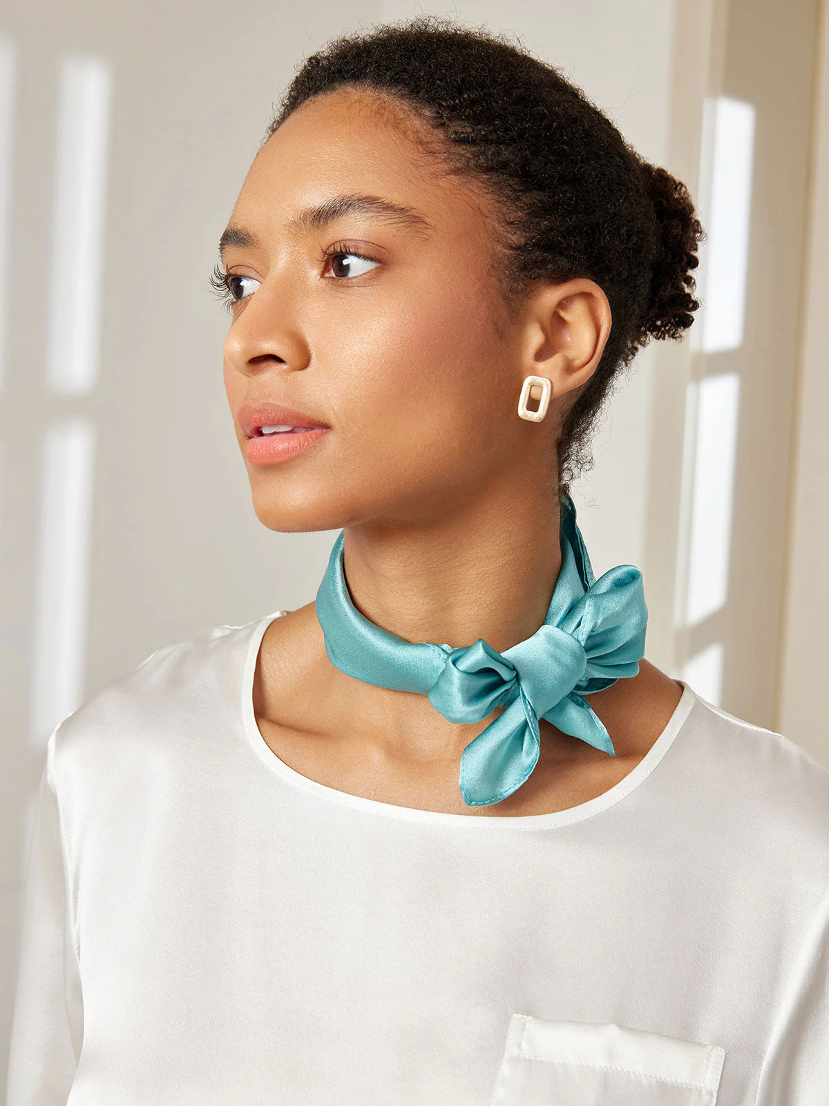 Foulard Carré 100% Soie de Mûrier 53*53cm / 21 - Image 14
