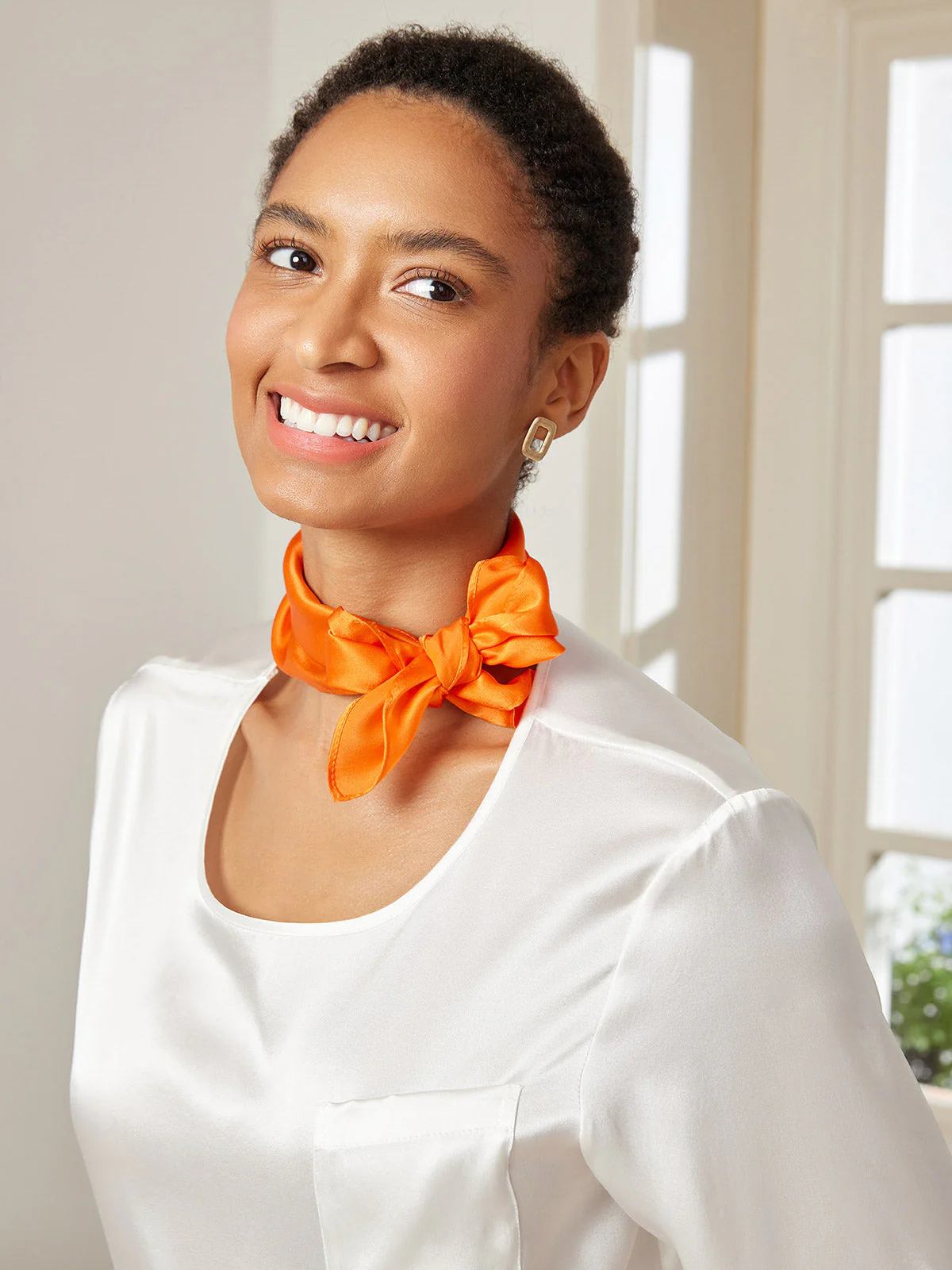 Foulard Carré 100% Soie de Mûrier 53*53cm / 21 - Image 4