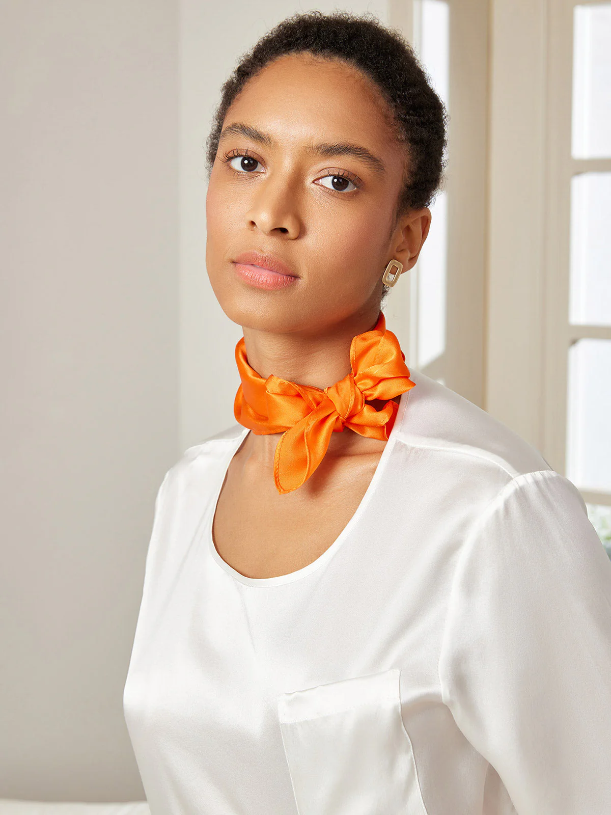 Foulard Carré 100% Soie de Mûrier 53*53cm / 21 - Image 6