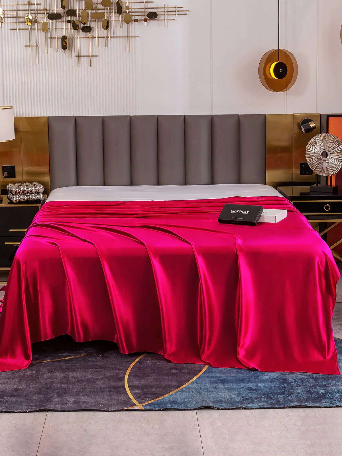 19Mommes Drap Plat En Soie Avec Couture - Image 10