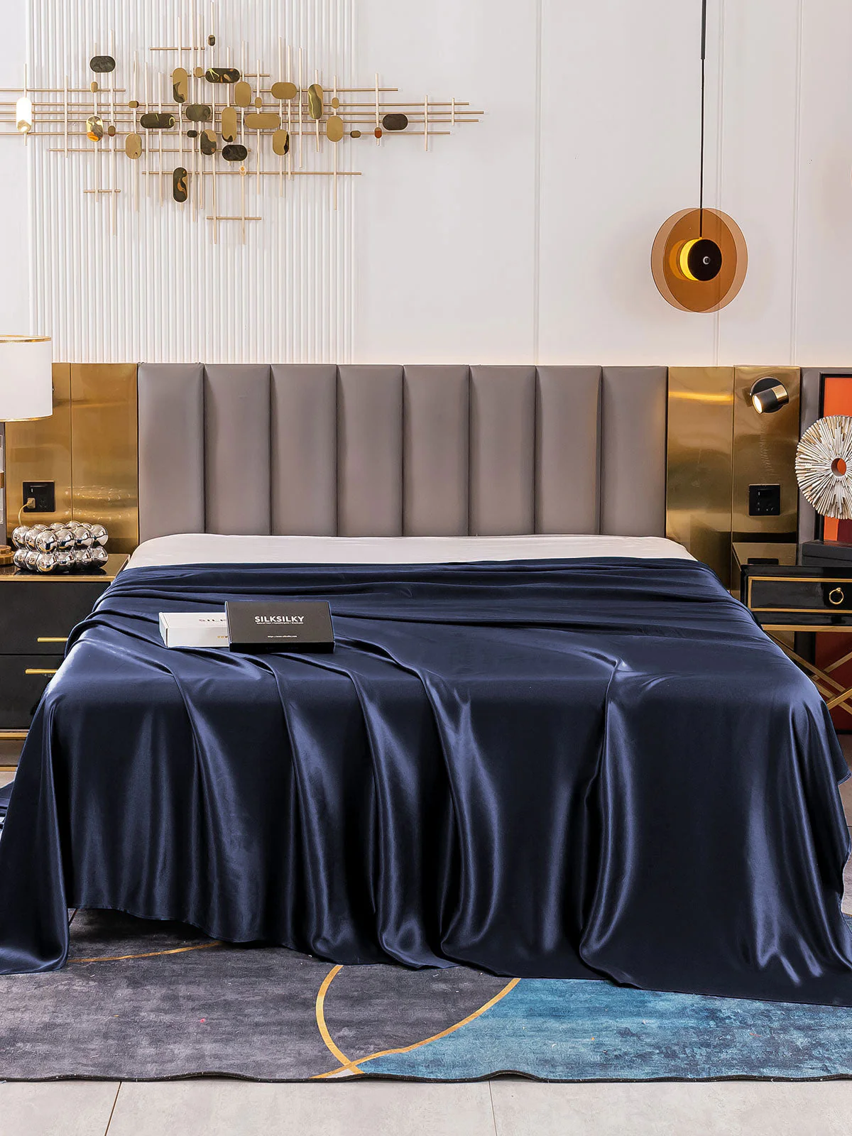 19Mommes Drap Plat En Soie Avec Couture - Image 13