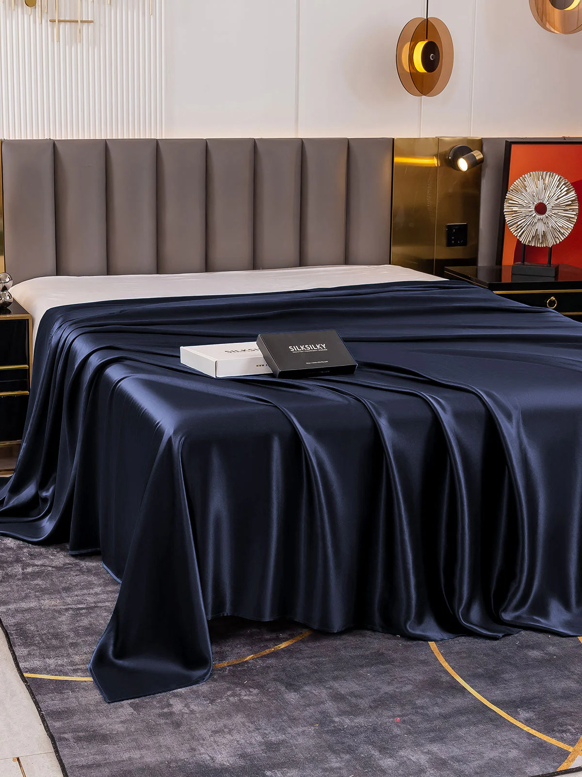 19Mommes Drap Plat En Soie Avec Couture - Image 14