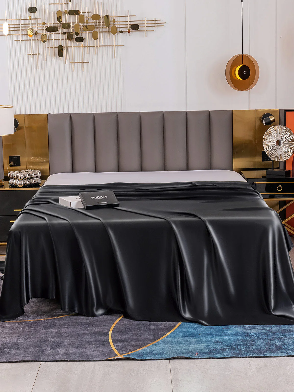 19Mommes Drap Plat En Soie Avec Couture - Image 18