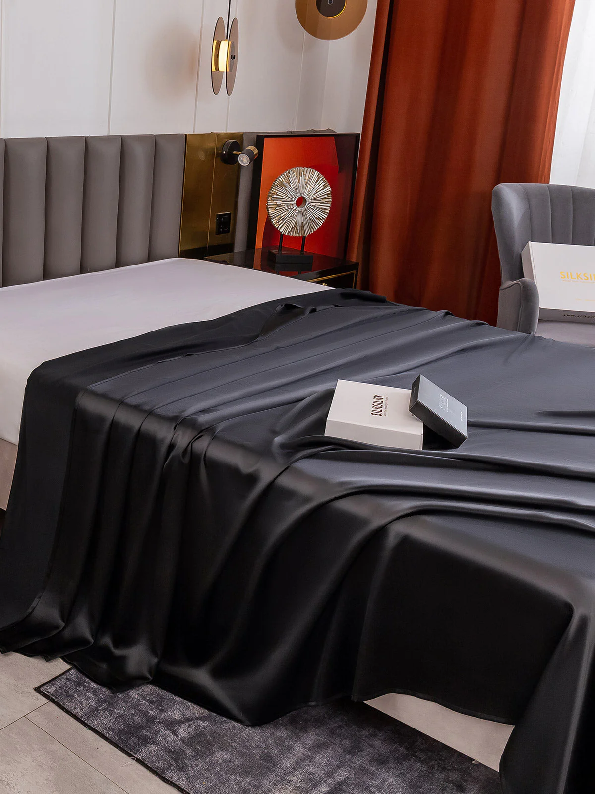 19Mommes Drap Plat En Soie Avec Couture - Image 20