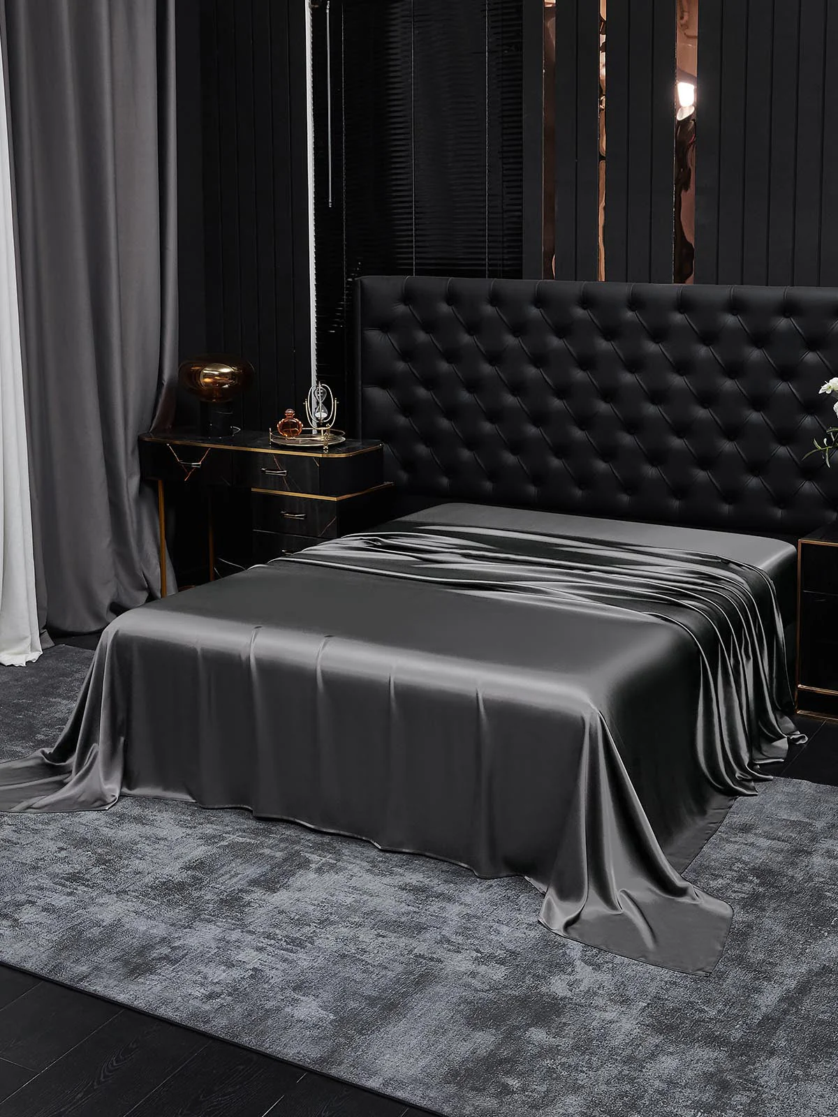 19Mommes Drap Plat En Soie Avec Couture - Image 22