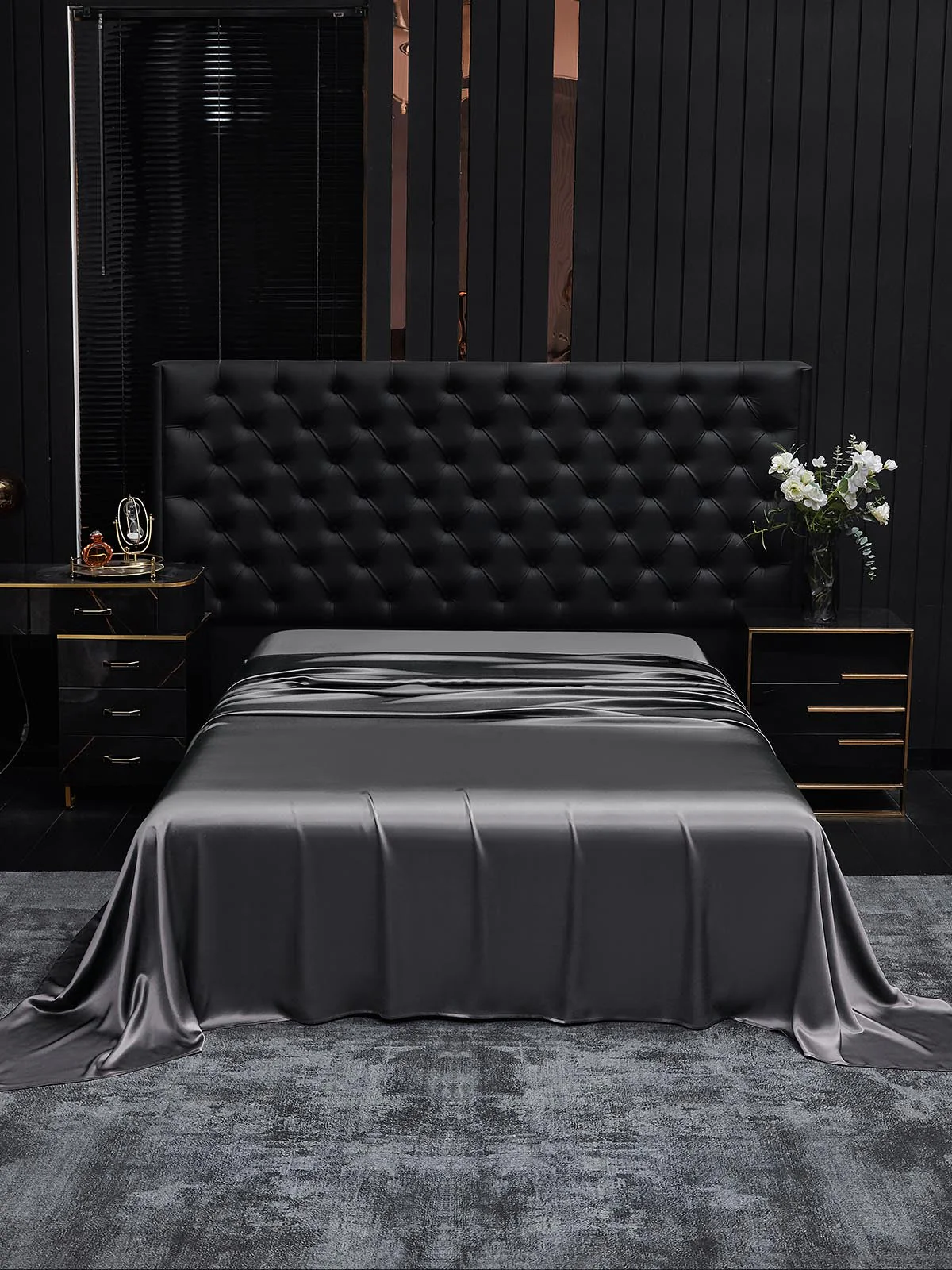 19Mommes Drap Plat En Soie Avec Couture - Image 23