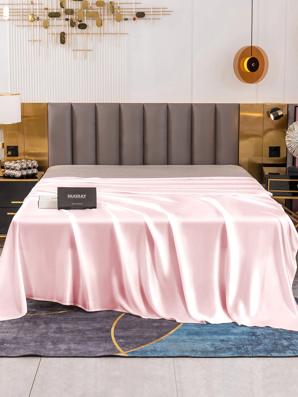 19Mommes Drap Plat En Soie Avec Couture - Image 28