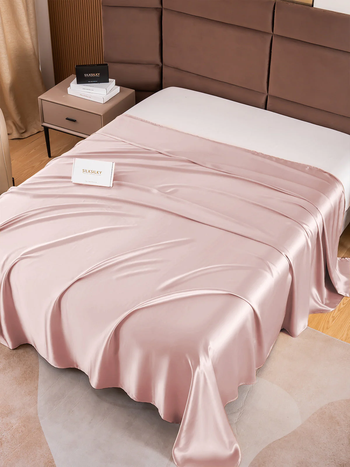 19Mommes Drap Plat En Soie Avec Couture - Image 36