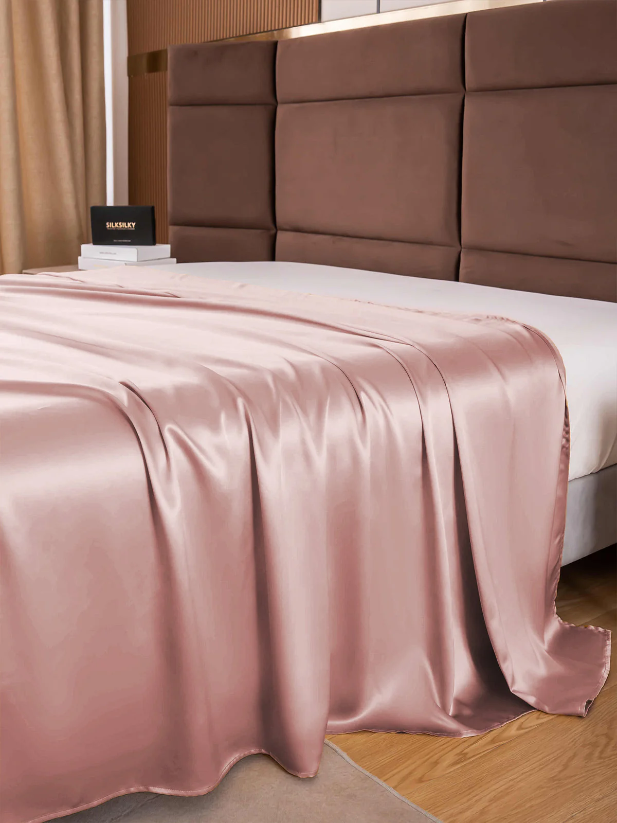 19Mommes Drap Plat En Soie Avec Couture - Image 38