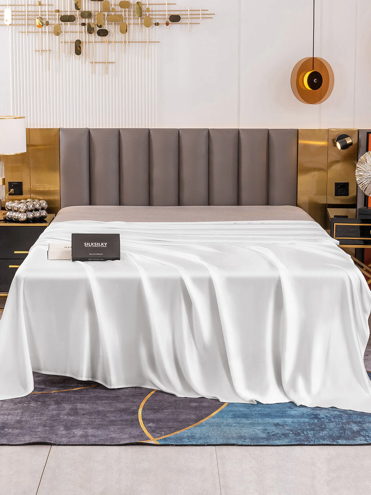 19Mommes Drap Plat En Soie Avec Couture - Image 5