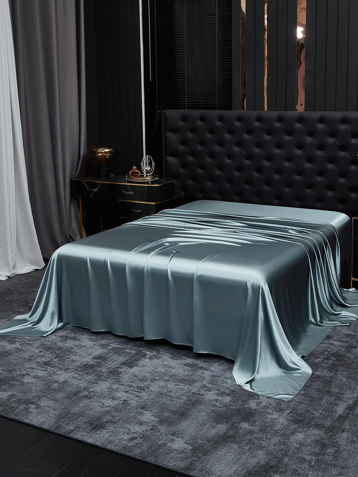 19Mommes Drap Plat En Soie Avec Couture - Image 57