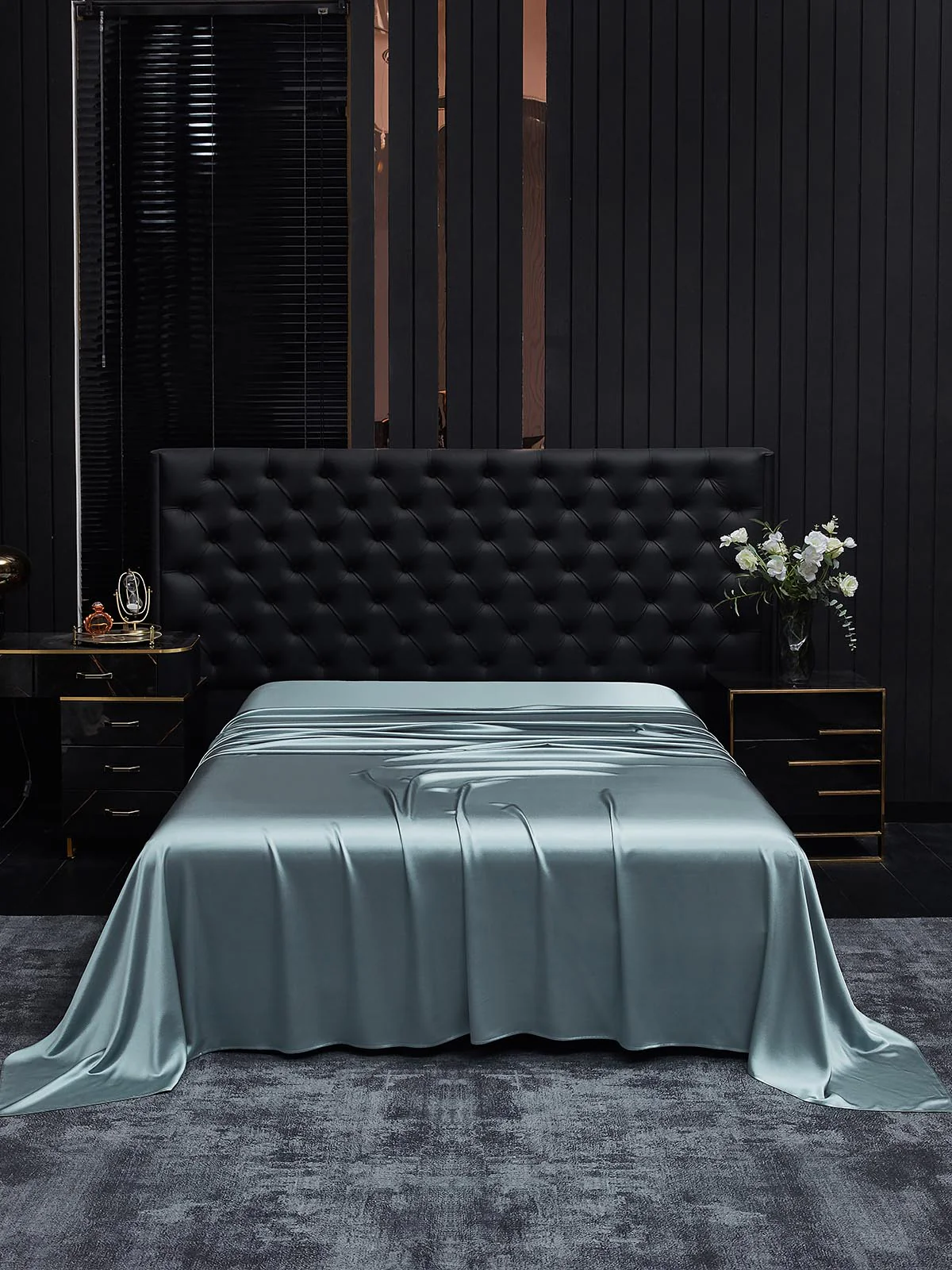 19Mommes Drap Plat En Soie Avec Couture - Image 58