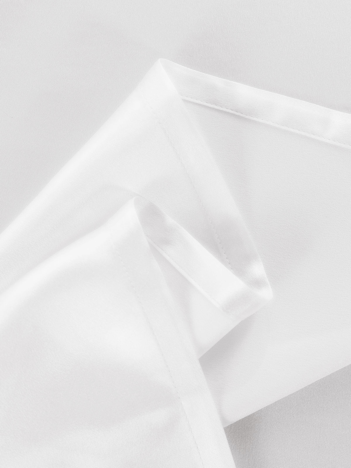 19Mommes Drap Plat En Soie Avec Couture - Image 8