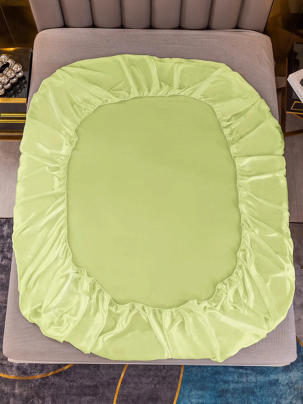 19Mommes Drap Housse en Soie Sans Couture - Image 102