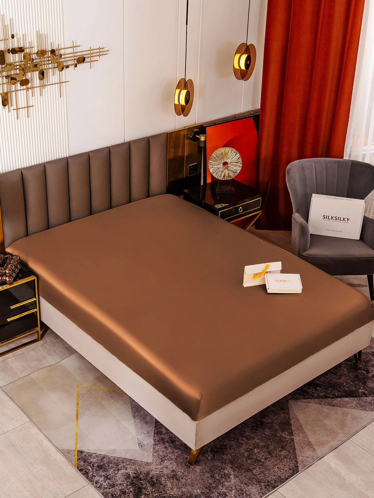 19Mommes Drap Housse en Soie Sans Couture - Image 40