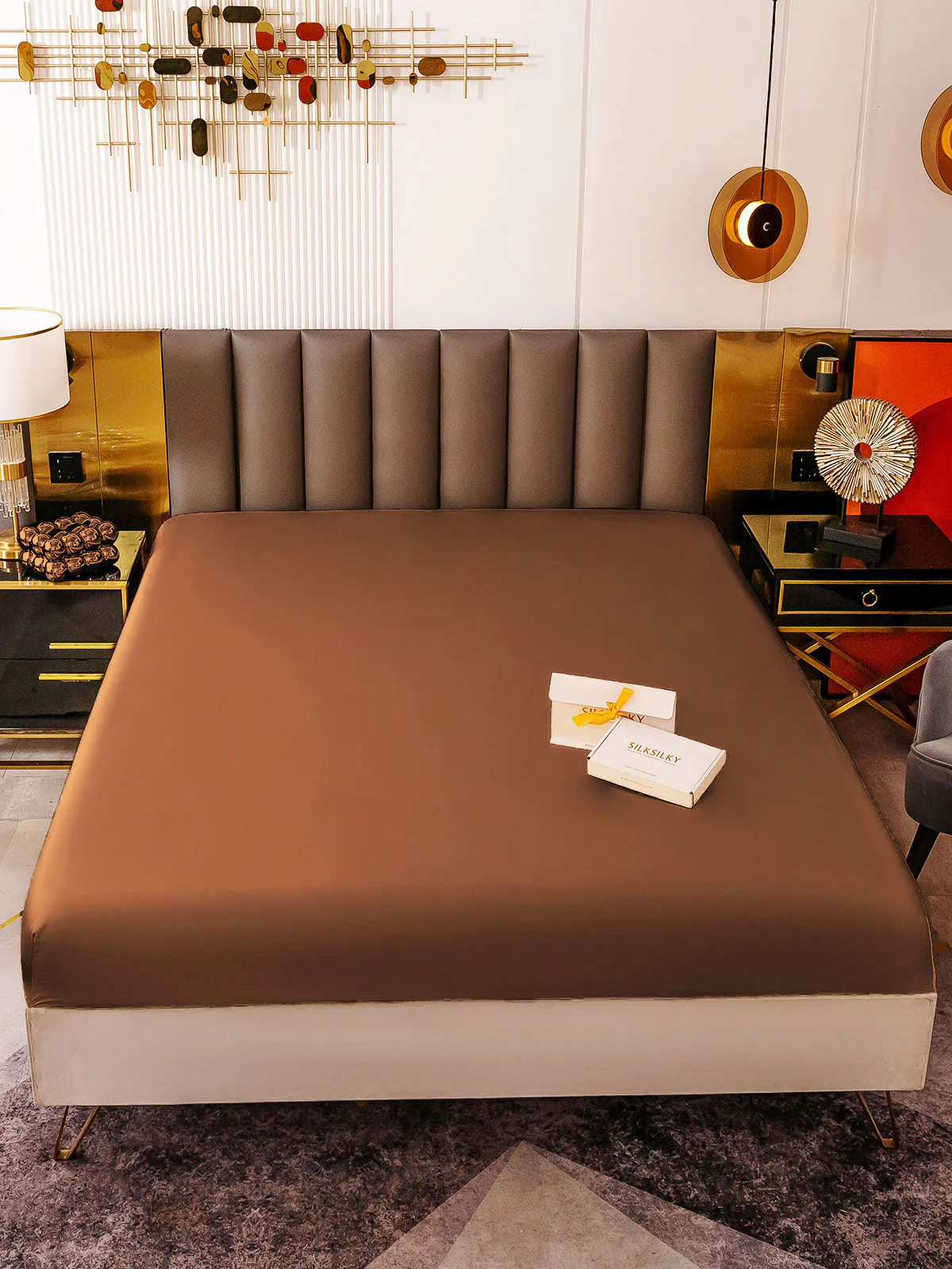 19Mommes Drap Housse en Soie Sans Couture - Image 41
