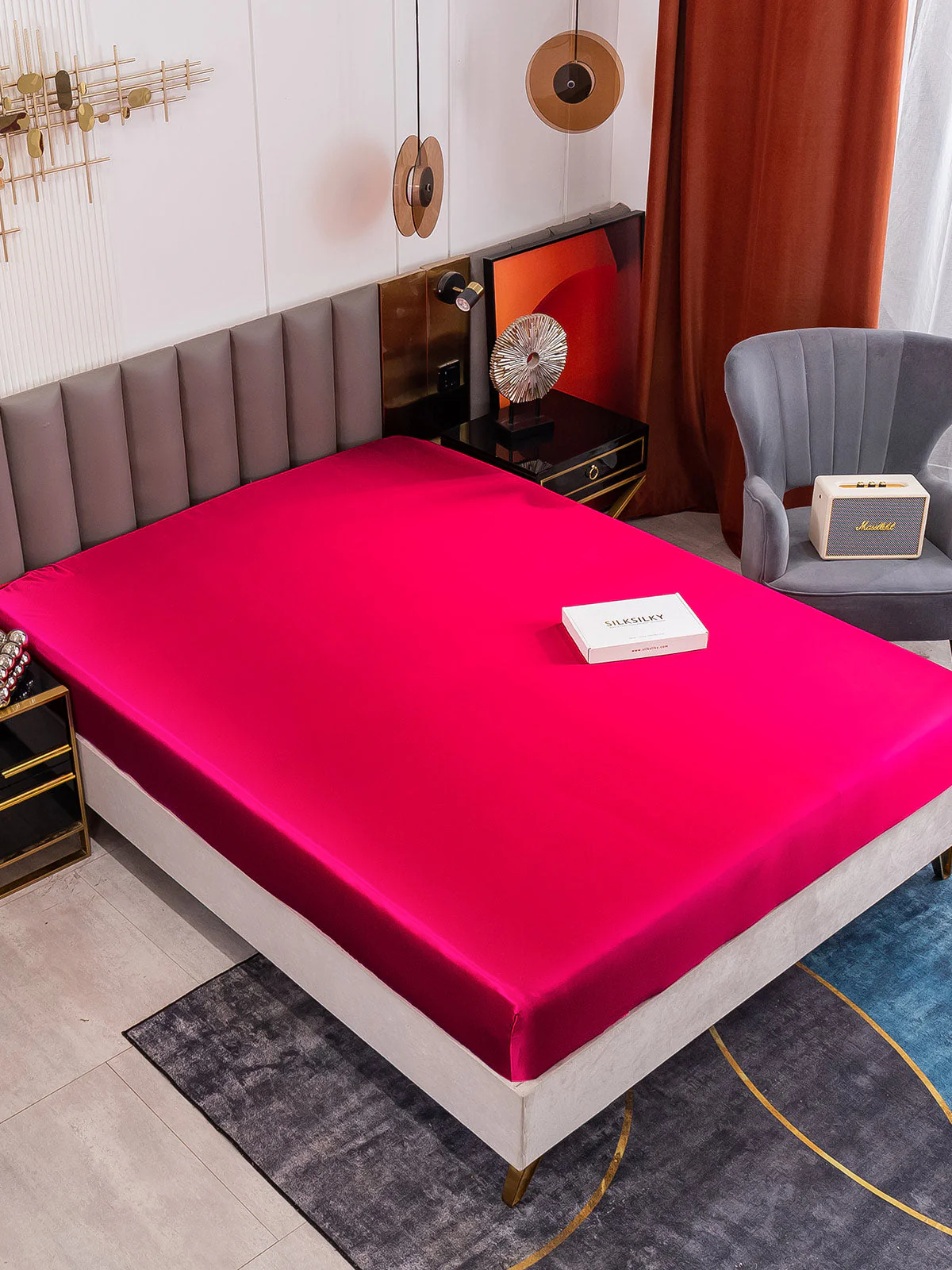 19Mommes Drap Housse en Soie Sans Couture - Image 57