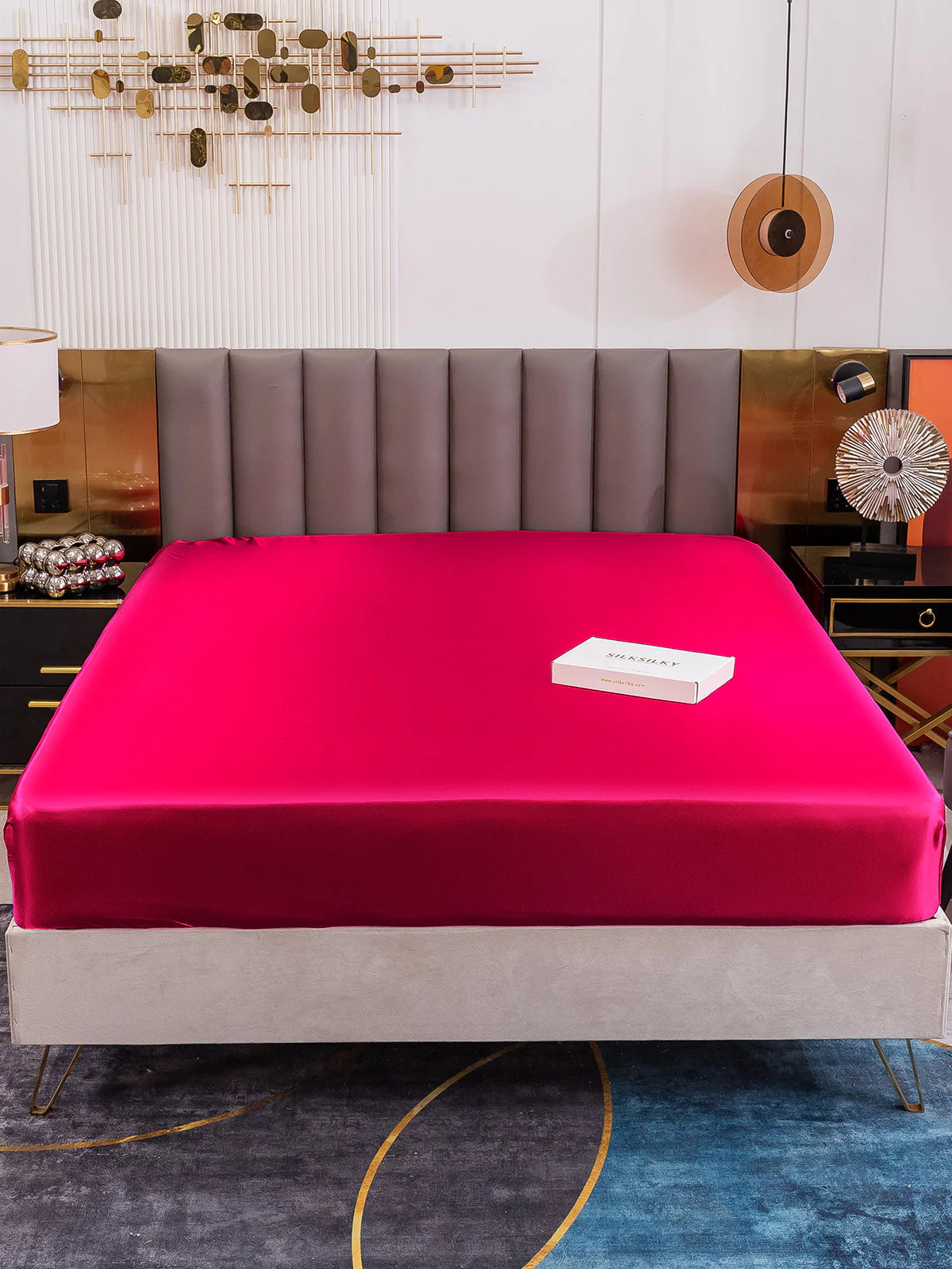19Mommes Drap Housse en Soie Sans Couture - Image 58