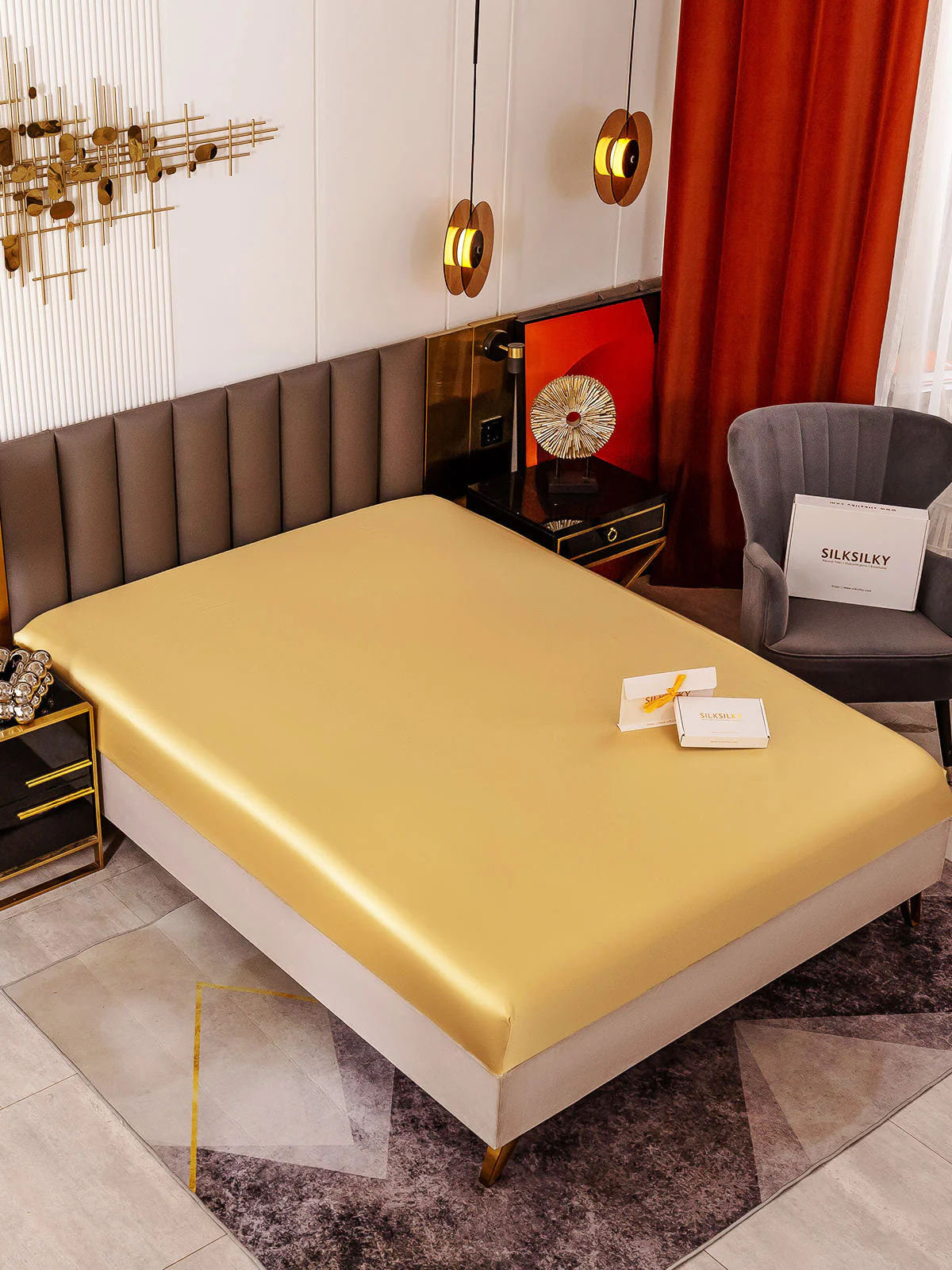 19Mommes Drap Housse en Soie Sans Couture - Image 70
