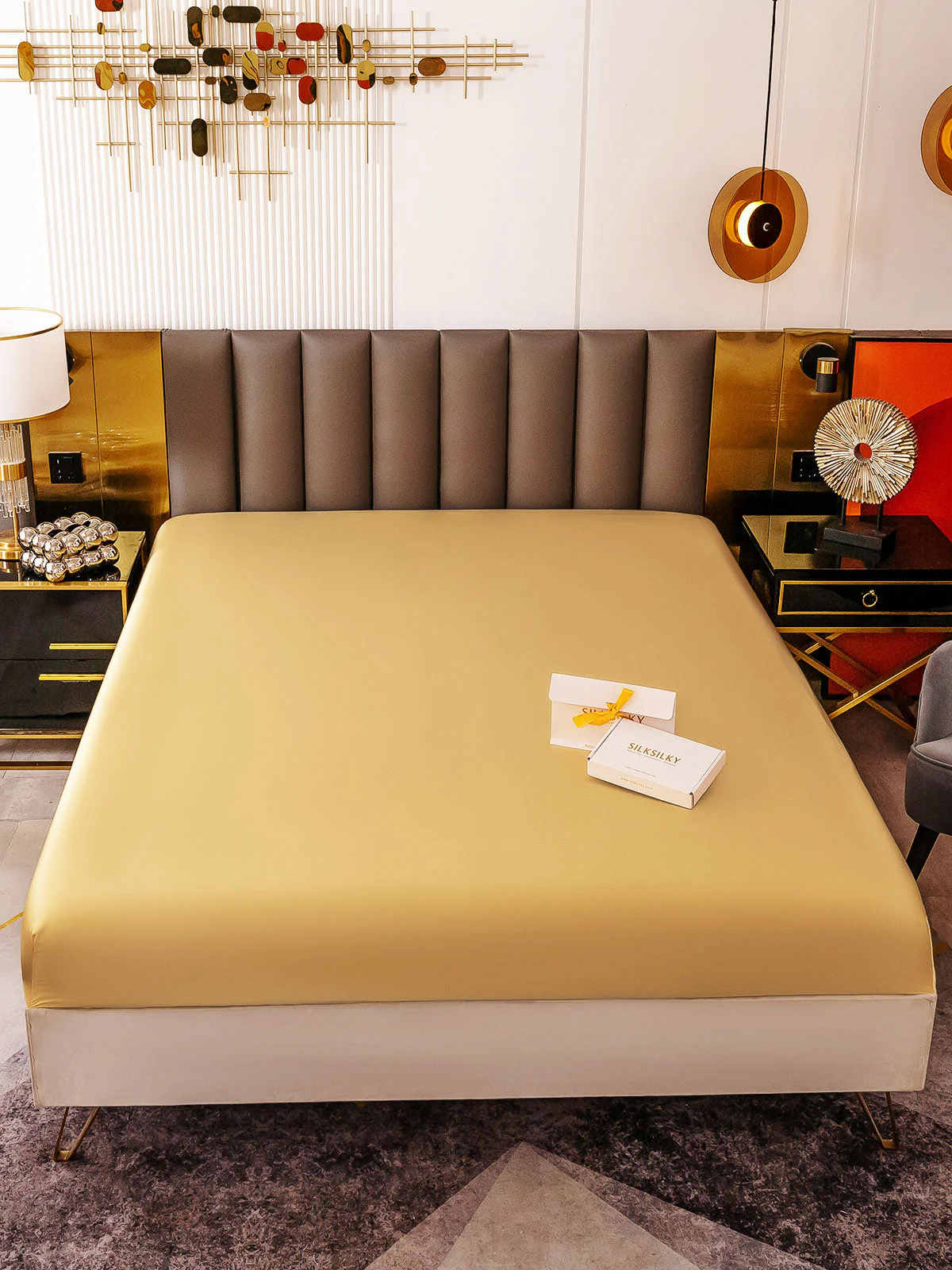 19Mommes Drap Housse en Soie Sans Couture - Image 71