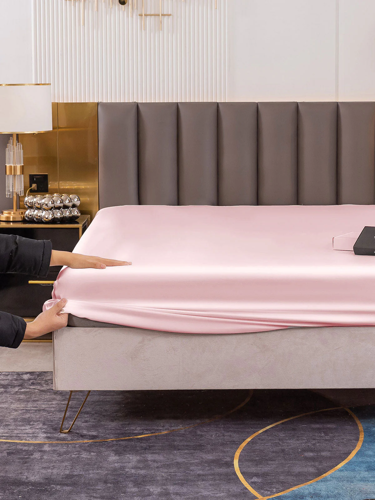 19Mommes Drap Housse en Soie Sans Couture - Image 80