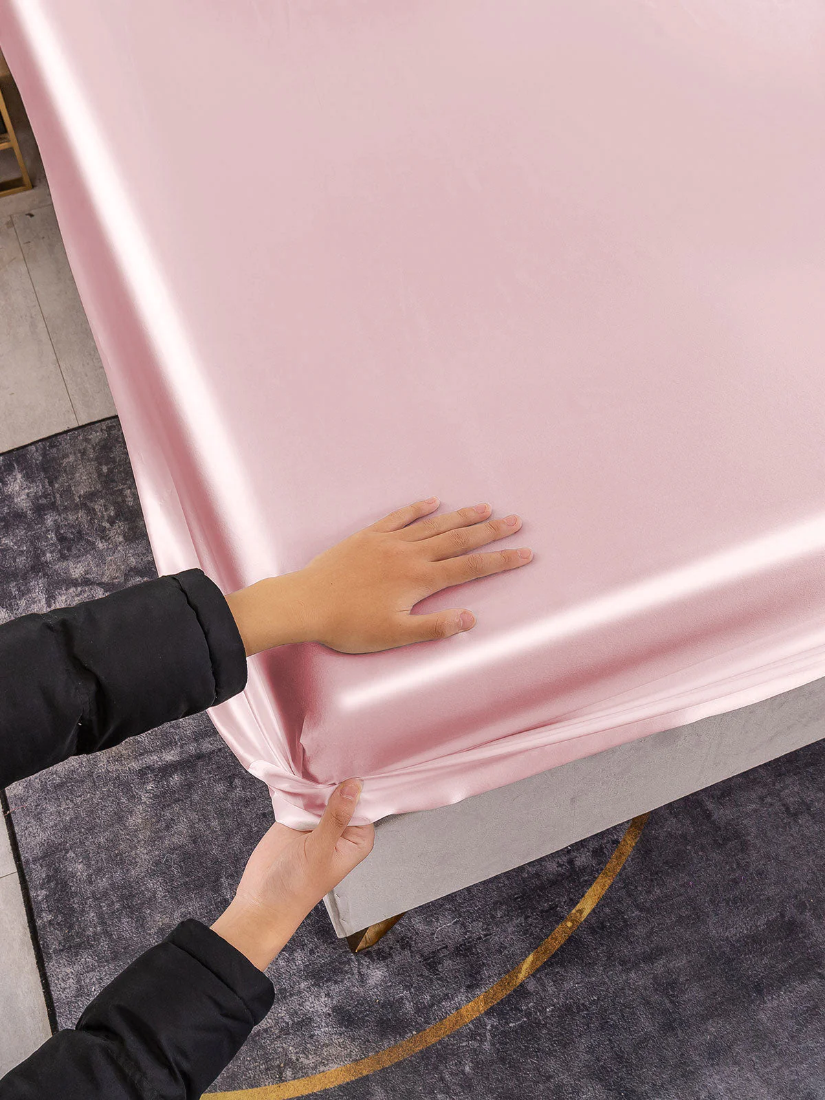 19Mommes Drap Housse en Soie Sans Couture - Image 81