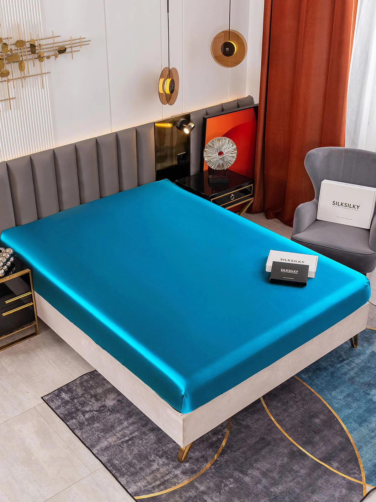 19Mommes Drap Housse en Soie Sans Couture - Image 88