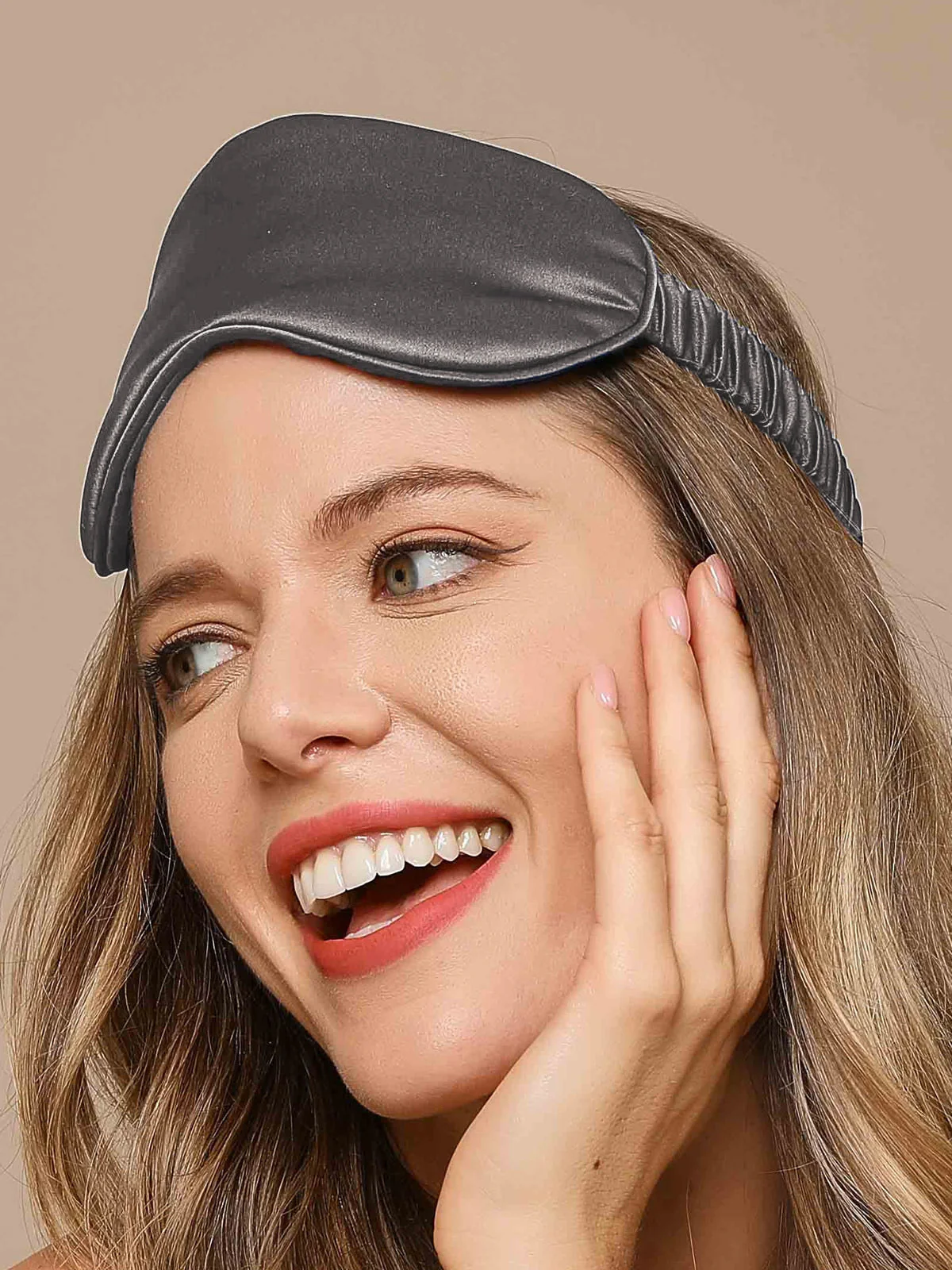 Masque de Sommeil en Soie Pure avec Bande Élastique - Image 37