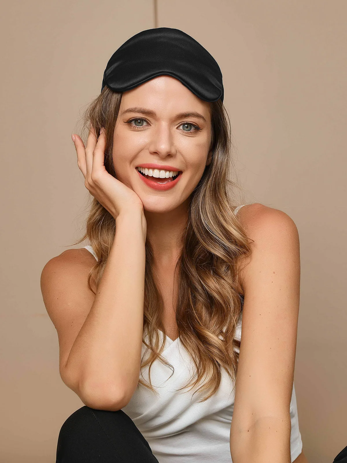 Masque de Sommeil en Soie Pure avec Bande Élastique - Image 9