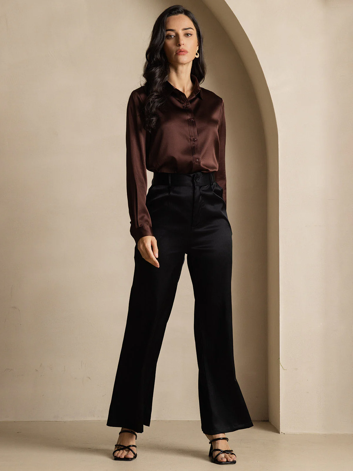 19 Momme Chemise Basique En Soie À La Mode - Image 45