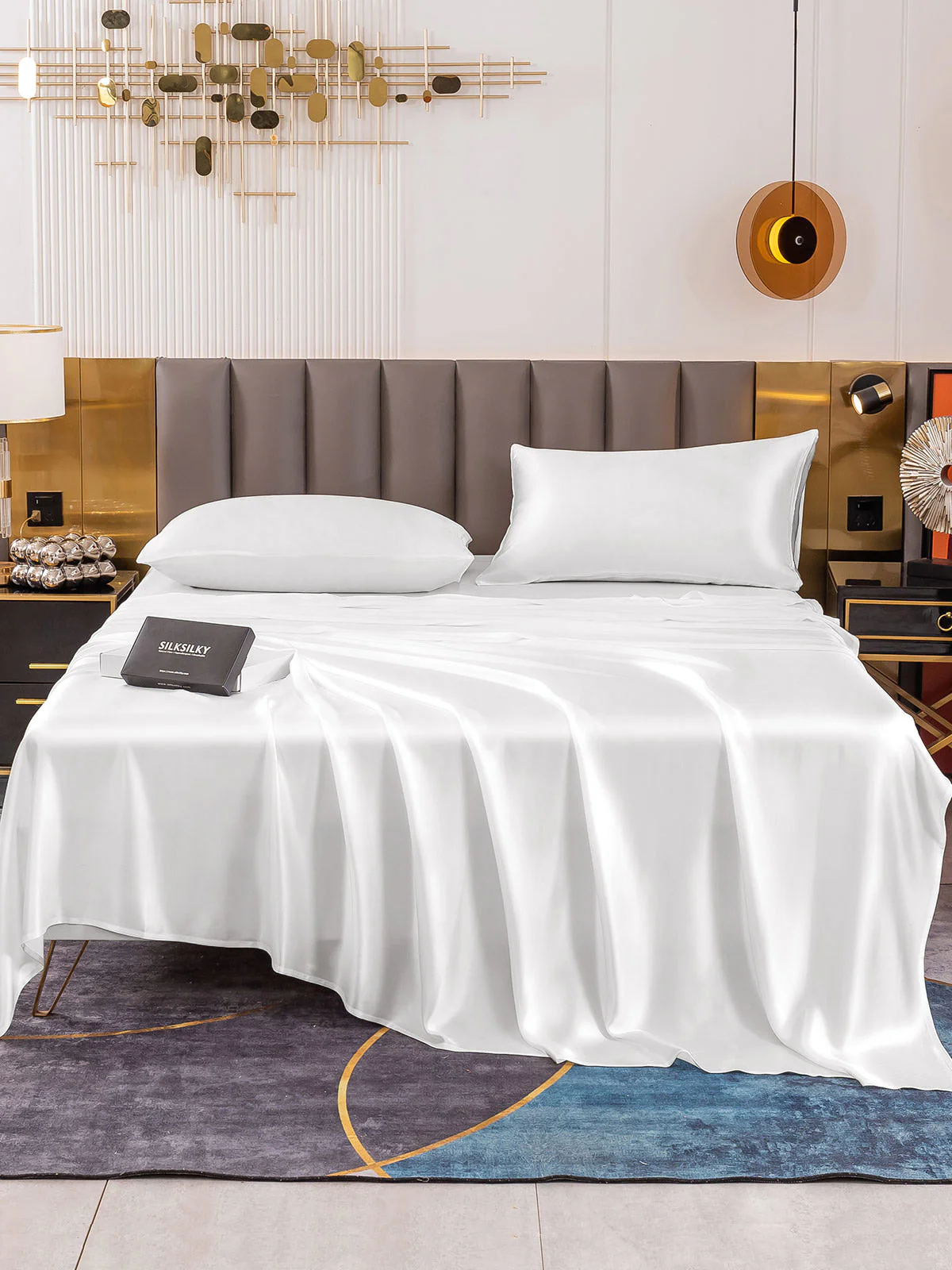 19Momme 4pièces soie 1x drap housse+1xDraps Plat+2x taies d‘oreiller - Image 16