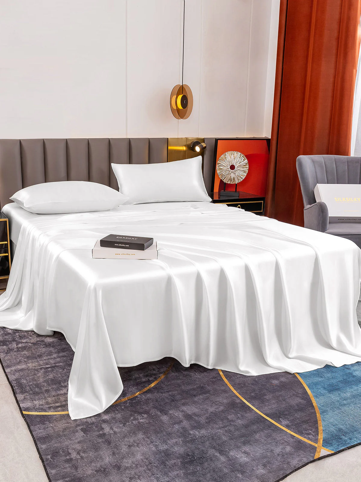 19Momme 4pièces soie 1x drap housse+1xDraps Plat+2x taies d‘oreiller - Image 19