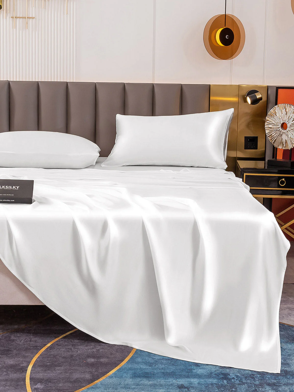 19Momme 4pièces soie 1x drap housse+1xDraps Plat+2x taies d‘oreiller - Image 20