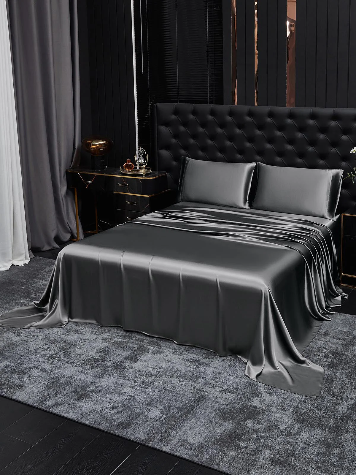 19Momme 4pièces soie 1x drap housse+1xDraps Plat+2x taies d‘oreiller - Image 22