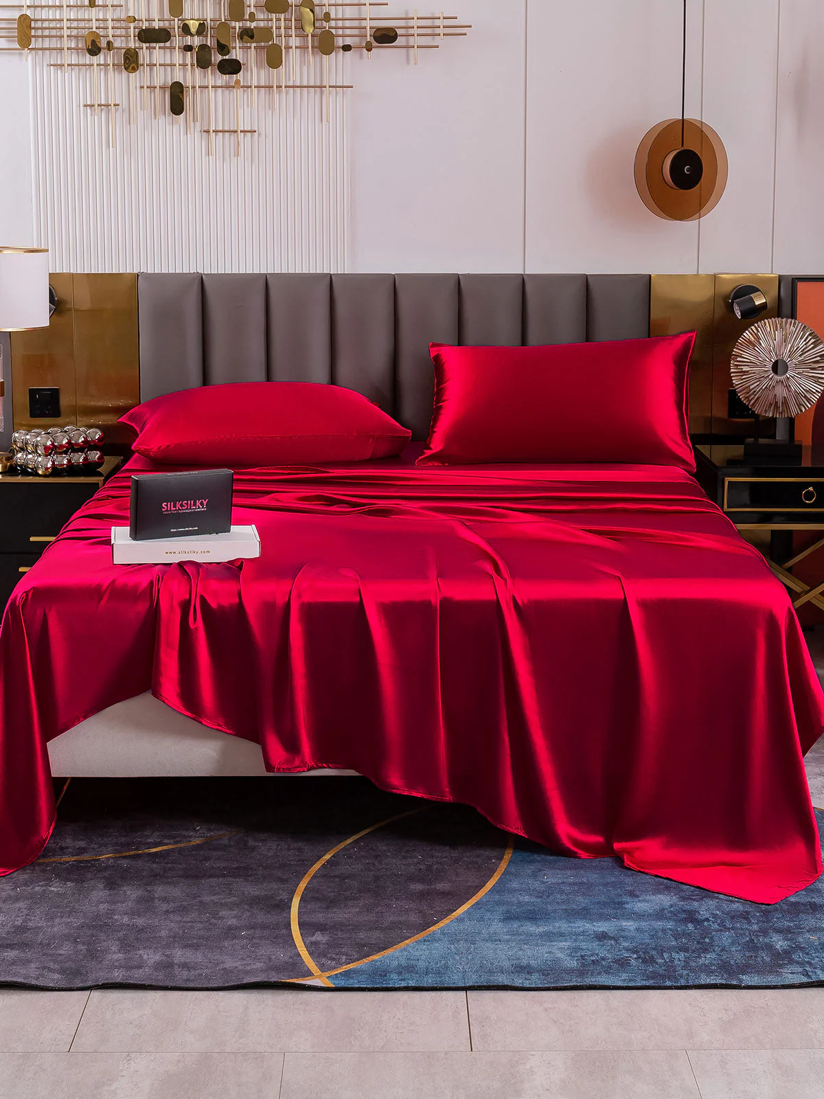 19Momme 4pièces soie 1x drap housse+1xDraps Plat+2x taies d‘oreiller - Image 27