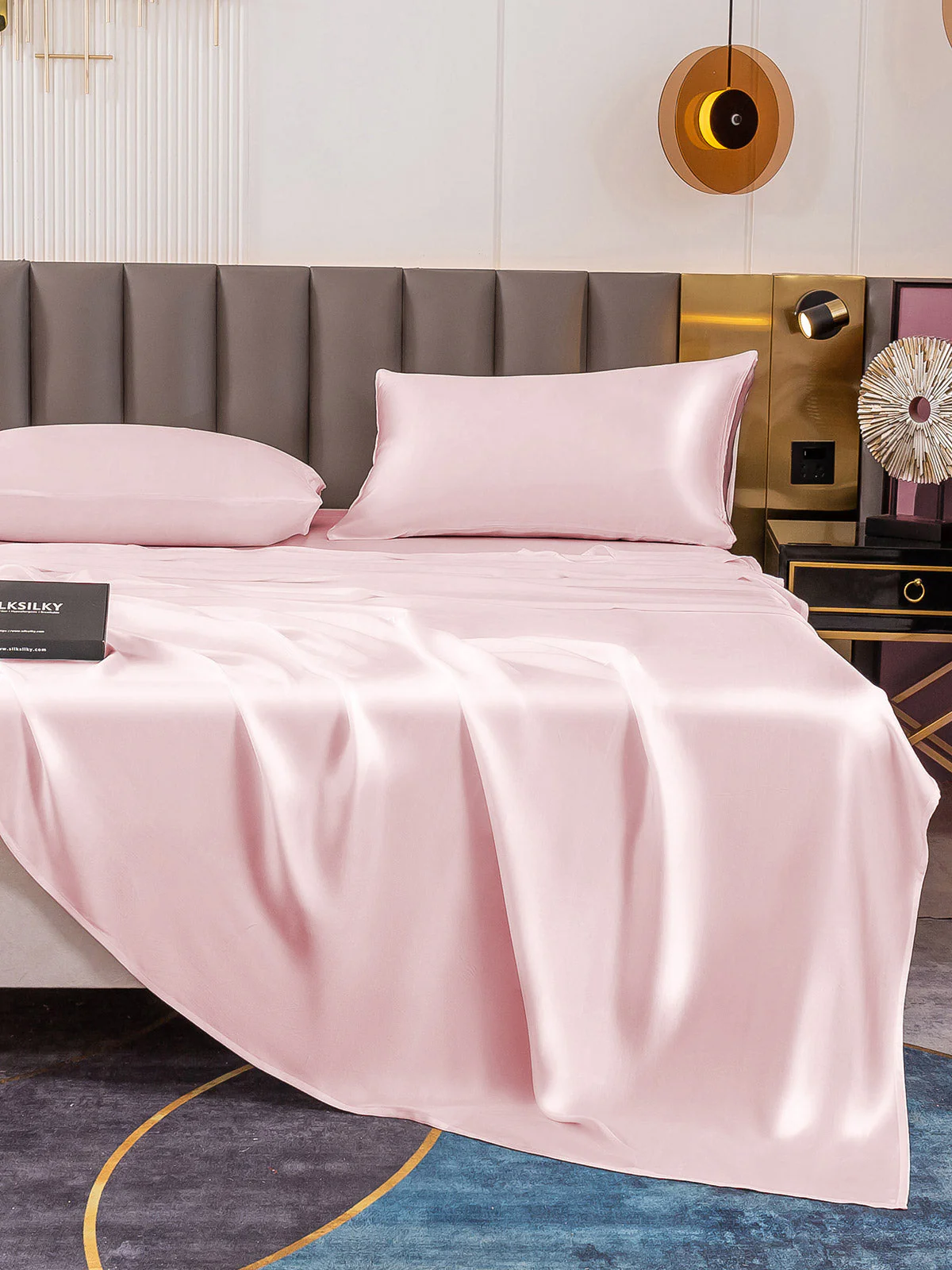 19Momme 4pièces soie 1x drap housse+1xDraps Plat+2x taies d‘oreiller - Image 64