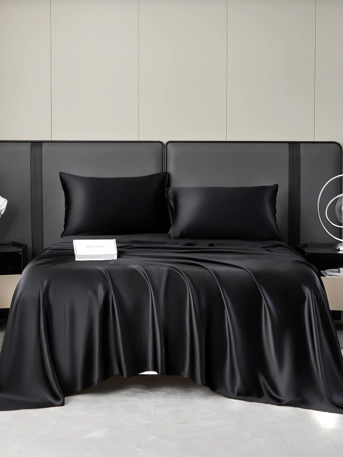 19Momme 4pièces soie 1x drap housse+1xDraps Plat+2x taies d‘oreiller - Image 7