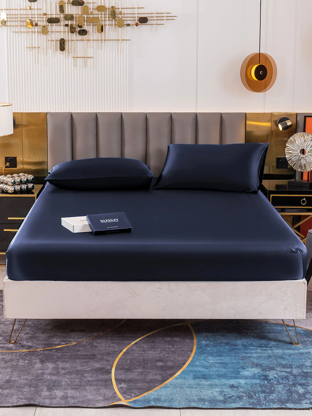19Momme 3 pièces soie 1x drap housse+2x taies d‘oreiller - Image 15
