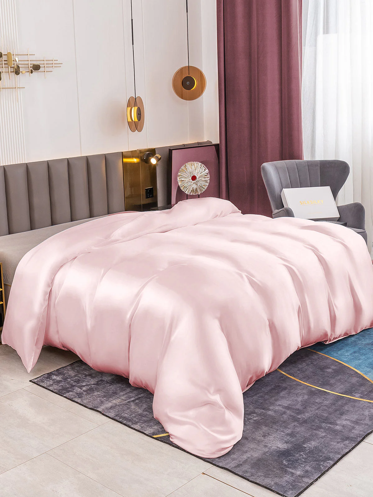 19Momme Housse de Couette en Soie Sans Couture - Image 33
