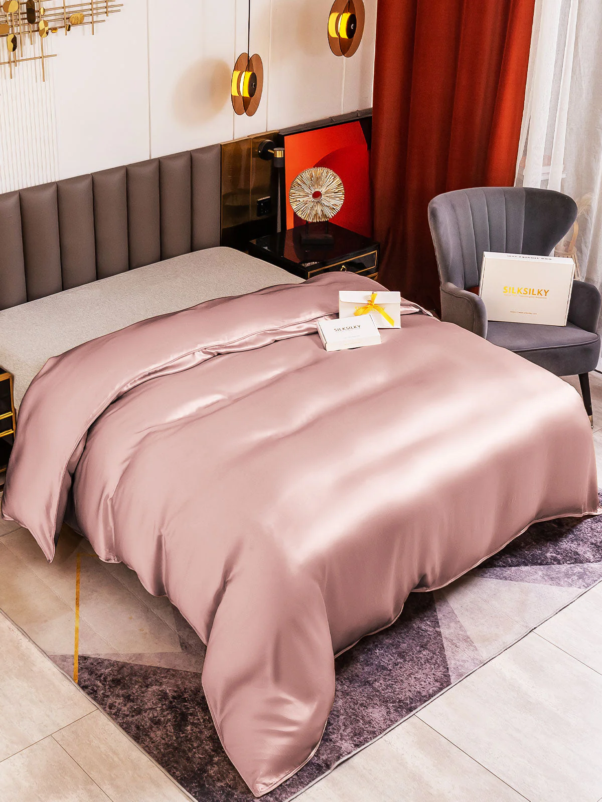 19Momme Housse de Couette en Soie Sans Couture - Image 48