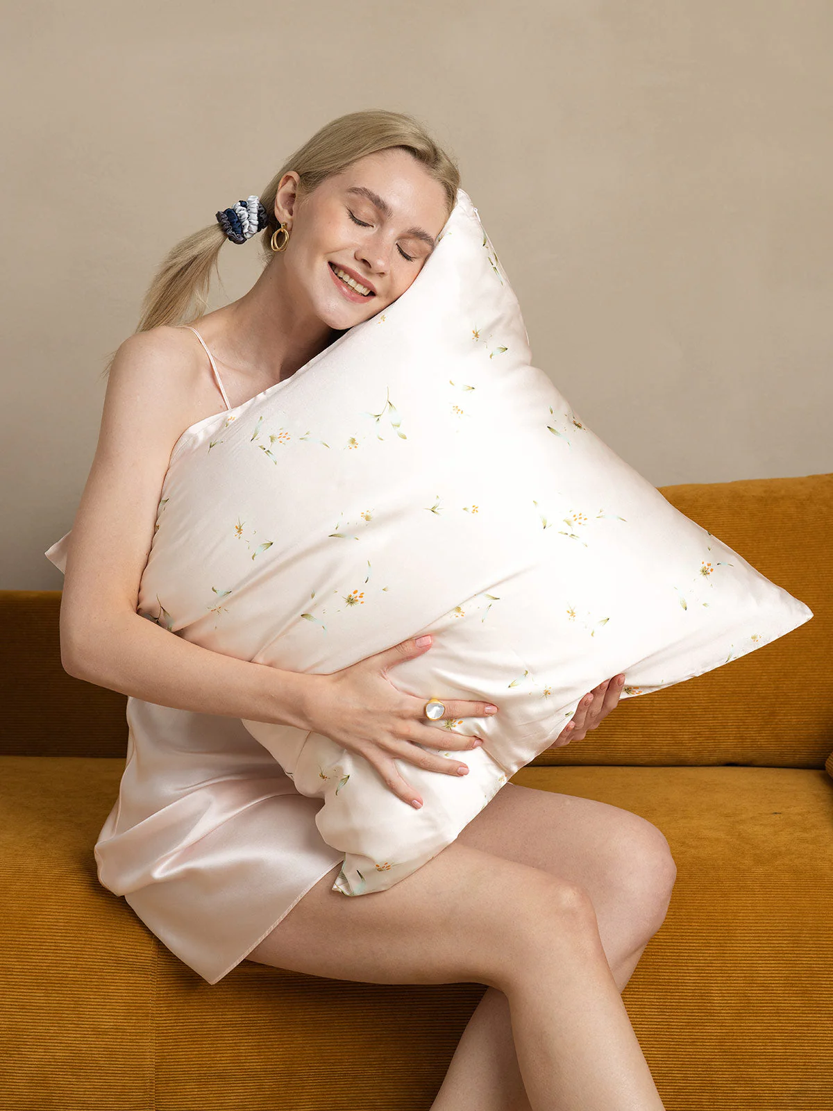 Housse de Coussin en Soie 100% Mulberry 19 Momme - Lys de Neige - Image 8