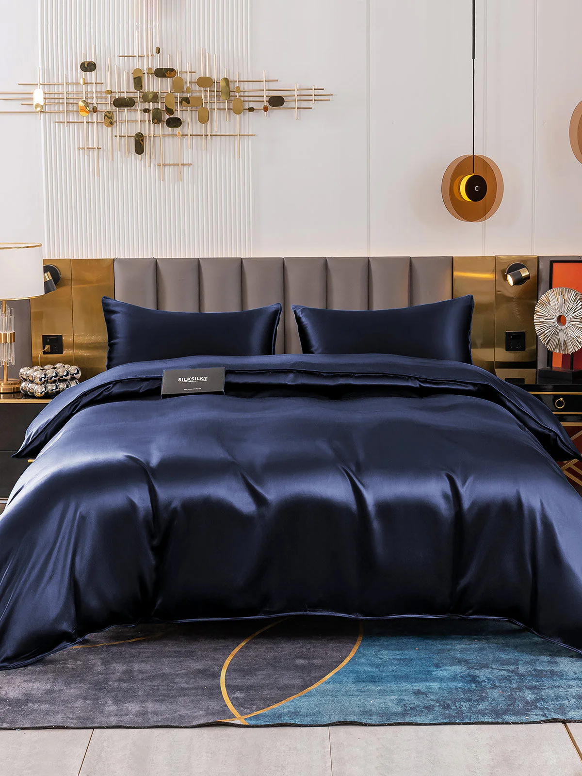 19MM Soie Parure De Lit 3 Pièces 1x Housse de Couette et 2x Taies d‘Oreiller - Image 18
