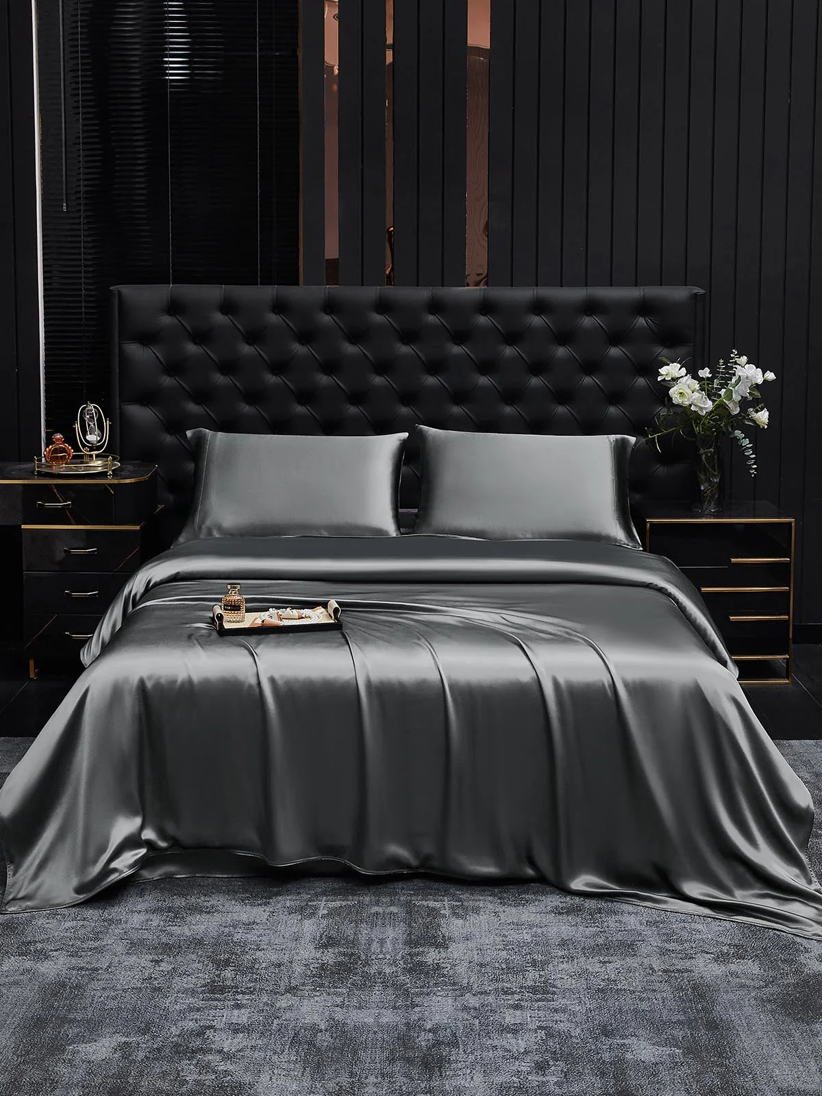 19MM Soie Parure De Lit 3 Pièces 1x Housse de Couette et 2x Taies d‘Oreiller - Image 25