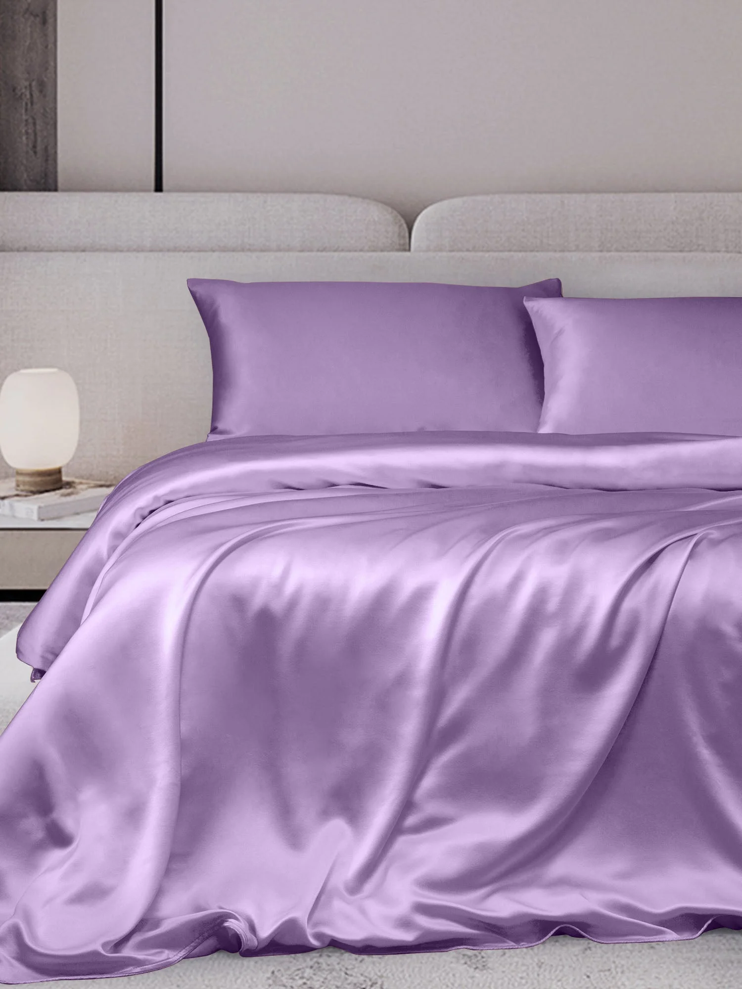 19MM Soie Parure De Lit 3 Pièces 1x Housse de Couette et 2x Taies d‘Oreiller - Image 40