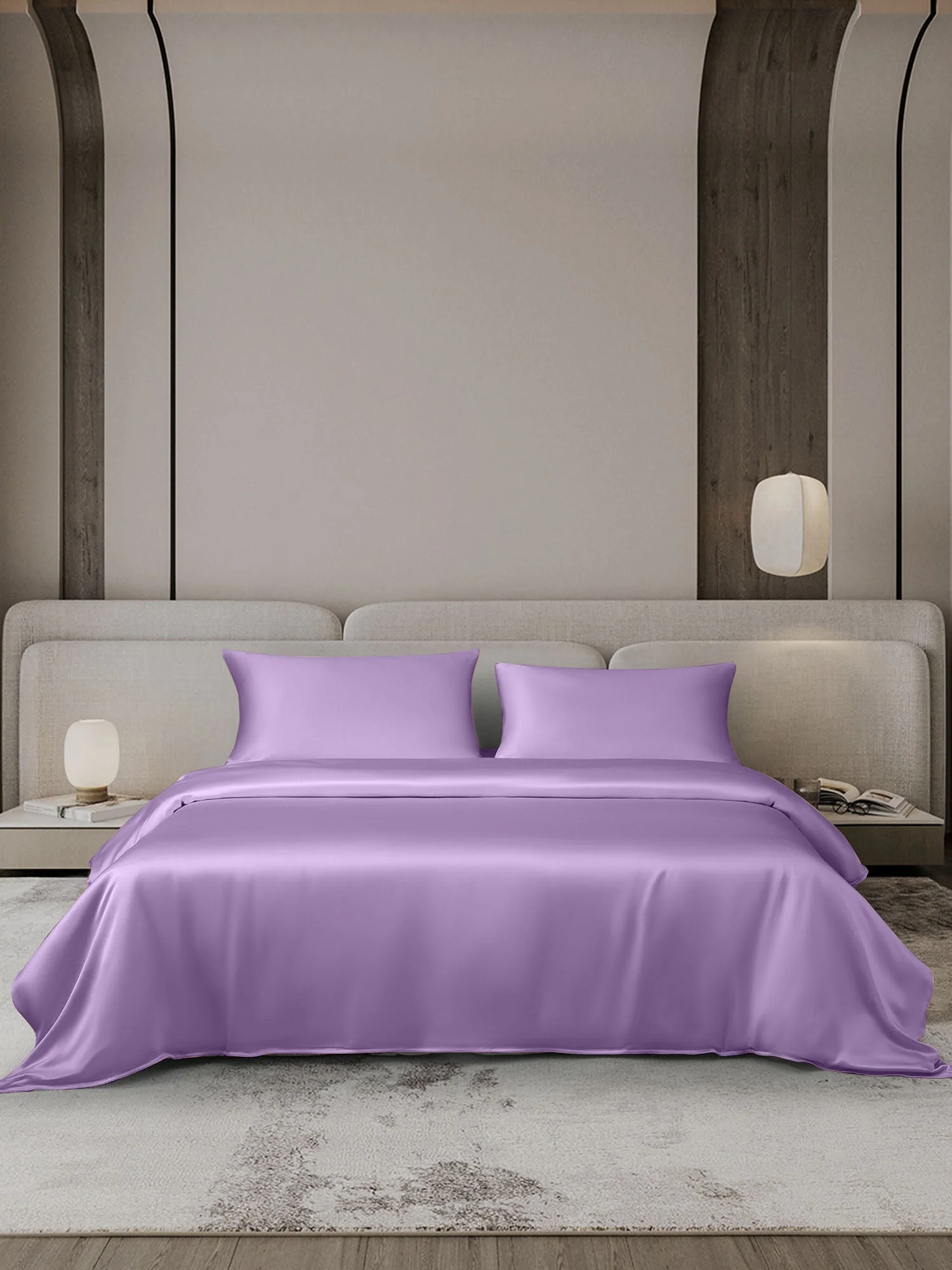 19MM Soie Parure De Lit 3 Pièces 1x Housse de Couette et 2x Taies d‘Oreiller - Image 41
